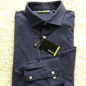 Murano Blue Performance Slim Fit  Mens Shirt